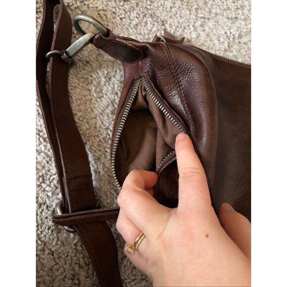 Latico Brown Leather Crossbody Bag - Picture 10 of 11